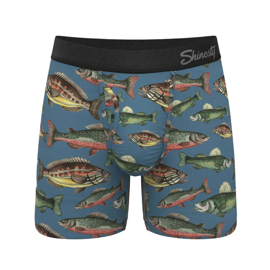 Shinesty The Catch of the Day | Fish Print Ball Hammock® Pouch Underwear With Fly