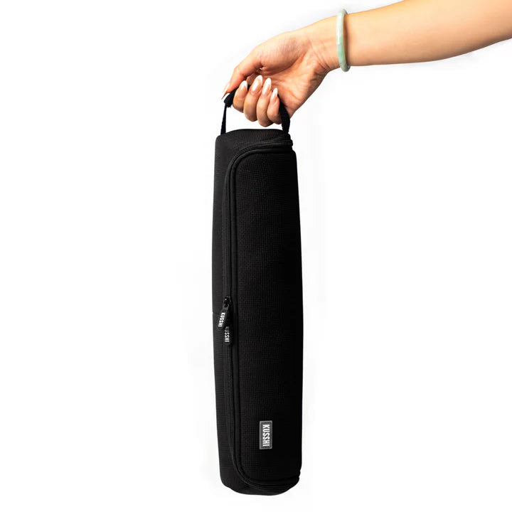 Kusshi Hair Tools Case-Black with Pink