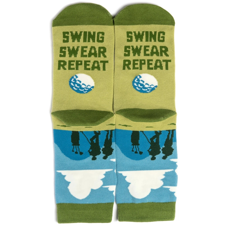 Lavley Swing Swear Repeat Golf Socks
