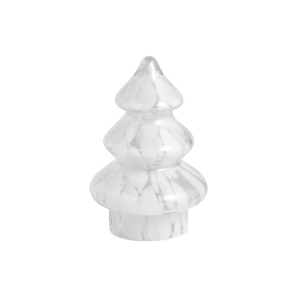 MUD PIE SMALL WHITE TORTOISE GLASS TREE