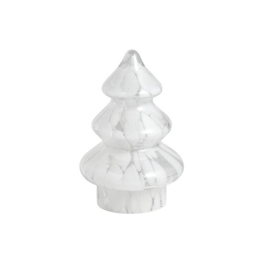 MUD PIE SMALL WHITE TORTOISE GLASS TREE