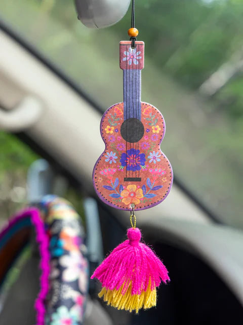 Natural Life Car Air Freshener-Guitar