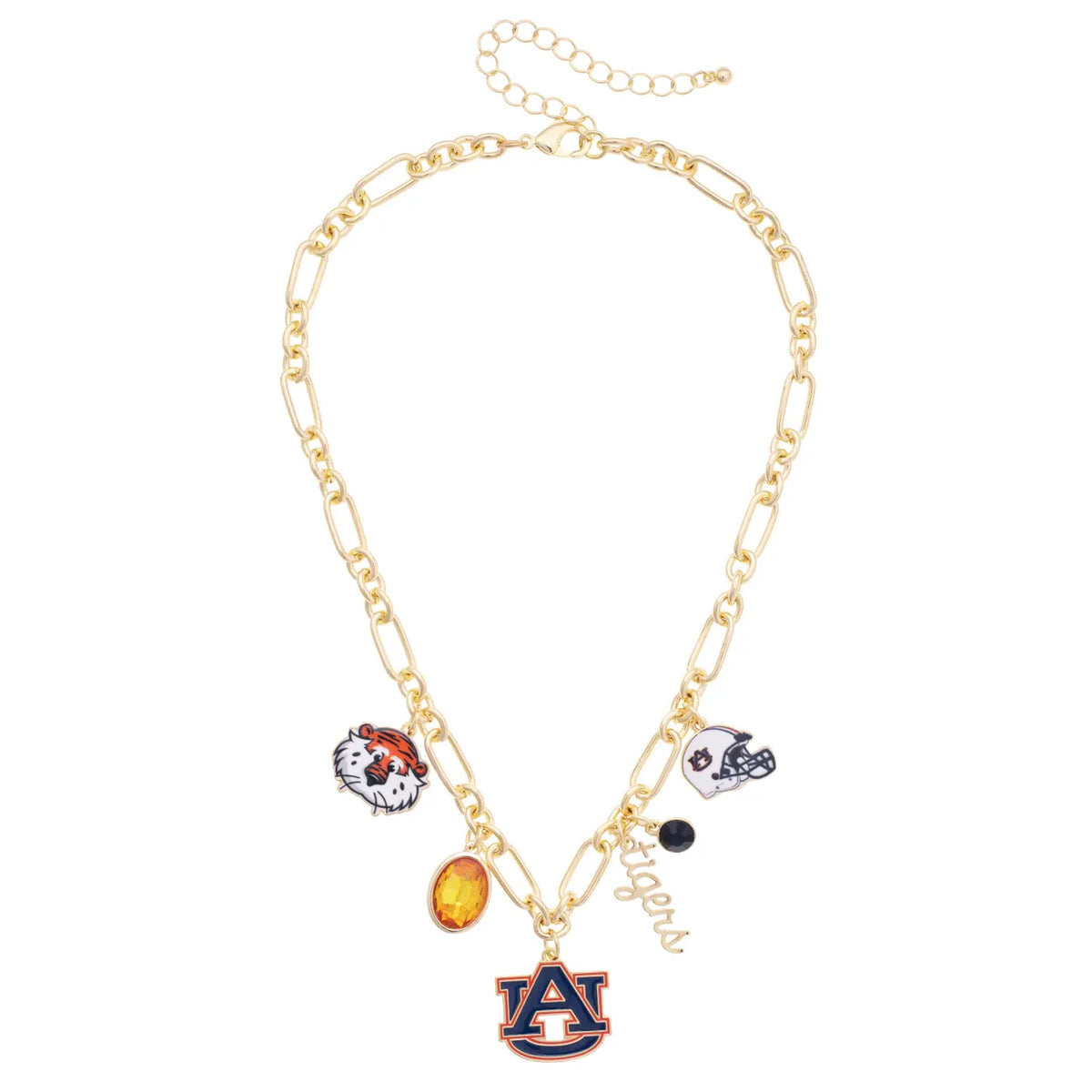 Canvas Style Auburn Tigers Gameday Charm Necklace