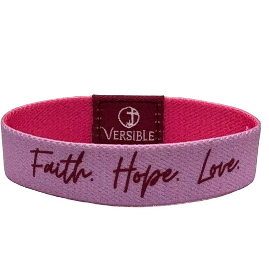 Versible Solid Truths Collection-Pink-Faith. Hope. Love.