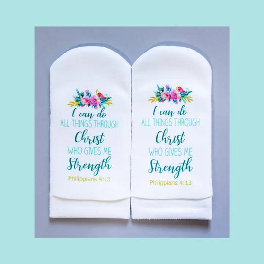 Standing on the Word Socks Phil 4:13 - I Can Do All Things Through Christ
