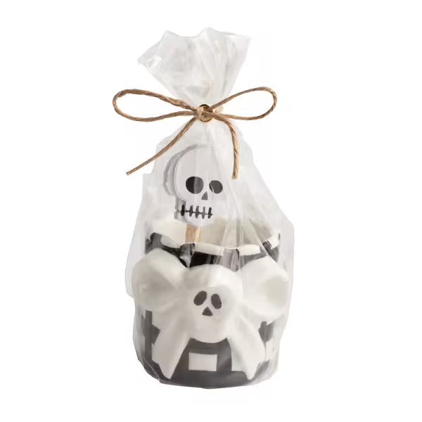MUD PIE SKELETON TOOTHPICK CADDY SET