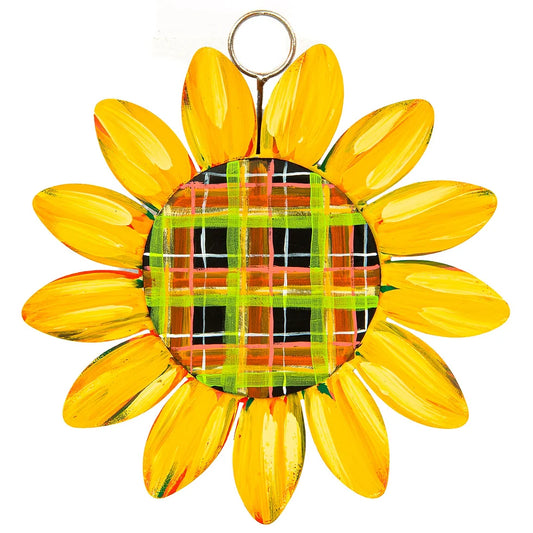 The Round Top Collection Mini Plaid Sunflower Charm