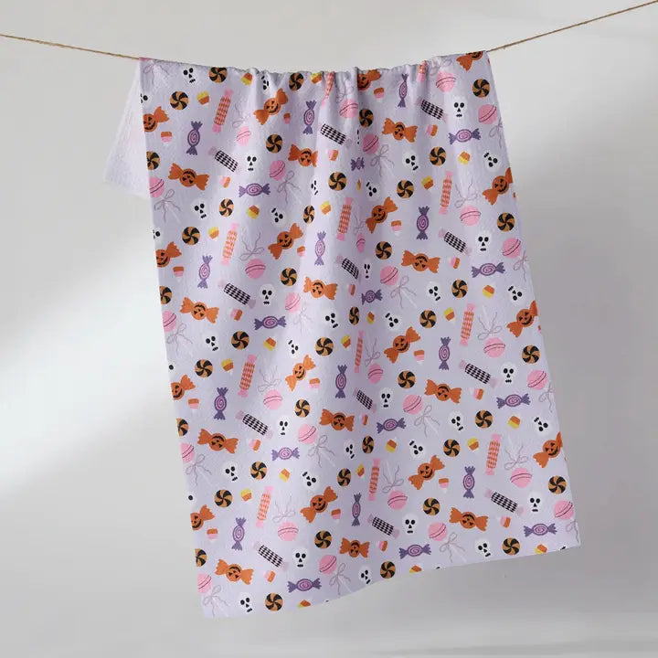 Geometry Spooky Sweets Tea Towel - Halloween