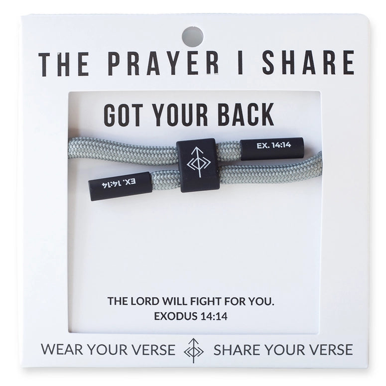 THE PRAYER I SHARE-Got Your Back, Christian Cord Bracelet