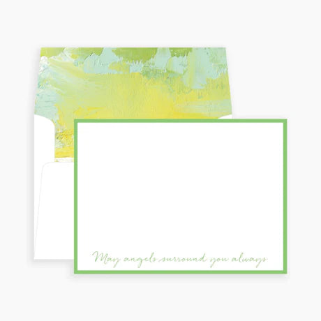 ANNE NEILSON HOME GREEN MAY ANGELS SURROUND YOU ALWAYS NOTECARDS
