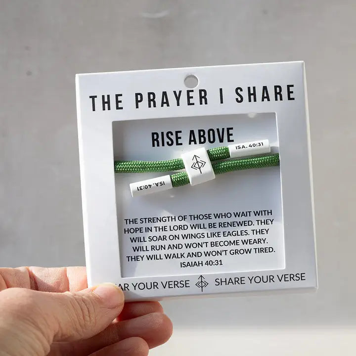 THE PRAYER I SHARE Rise Above Bracelet | Bible Verse Bracelet