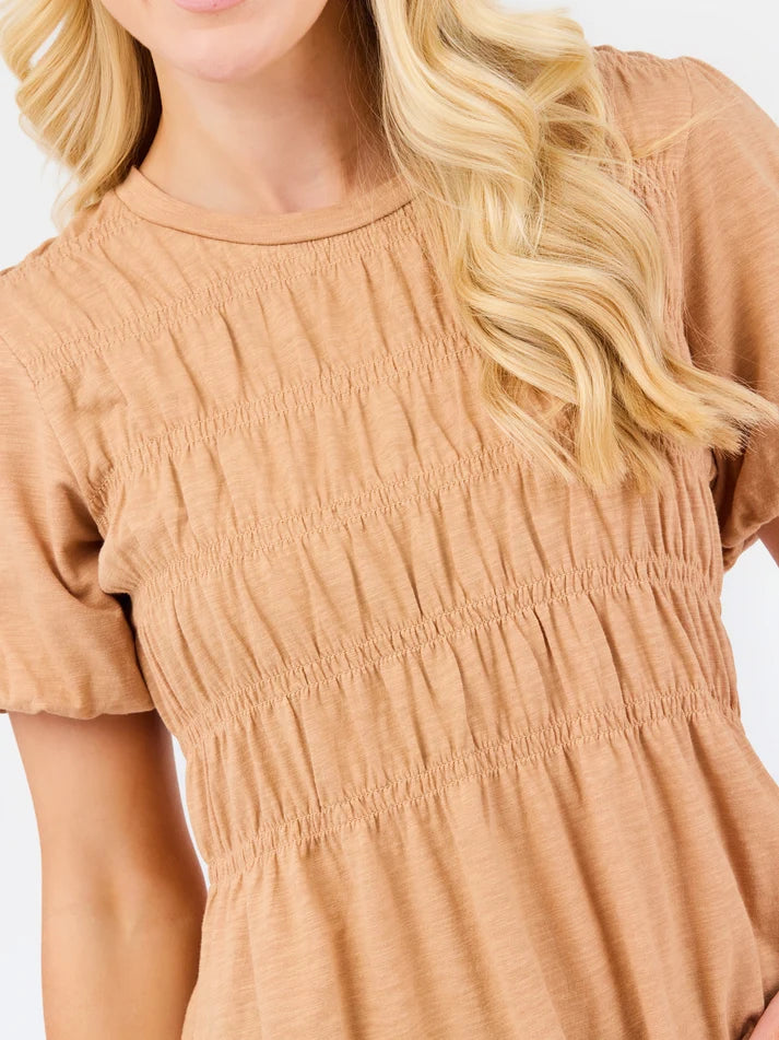 Mary Square Hope Top | Tan