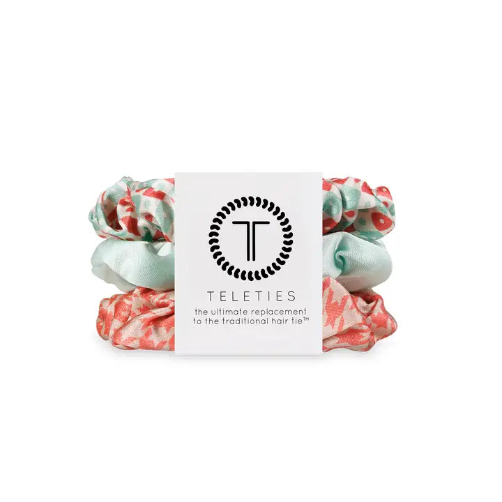 Teleties Hair Scrunchie | Large | Calming Coral