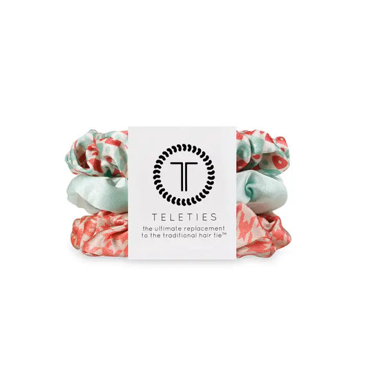 Teleties Hair Scrunchie | Large | Calming Coral