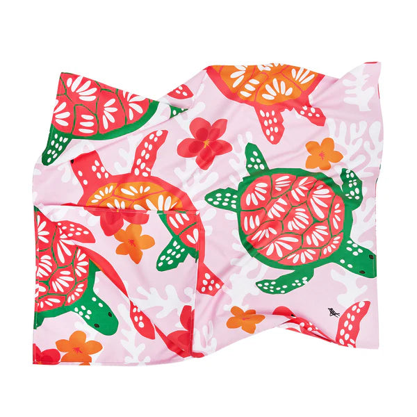 Dock & Bay Kids Beach Towels - Turtley Tropical - GRS Certified-M