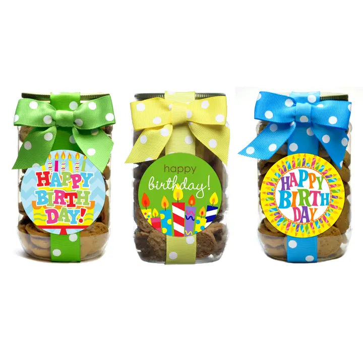 Oh, Sugar! Cookie Jars - Happy Birthday - Pint