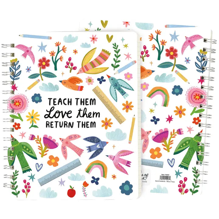 Primitives by Kathy Return Them Spiral Notebook