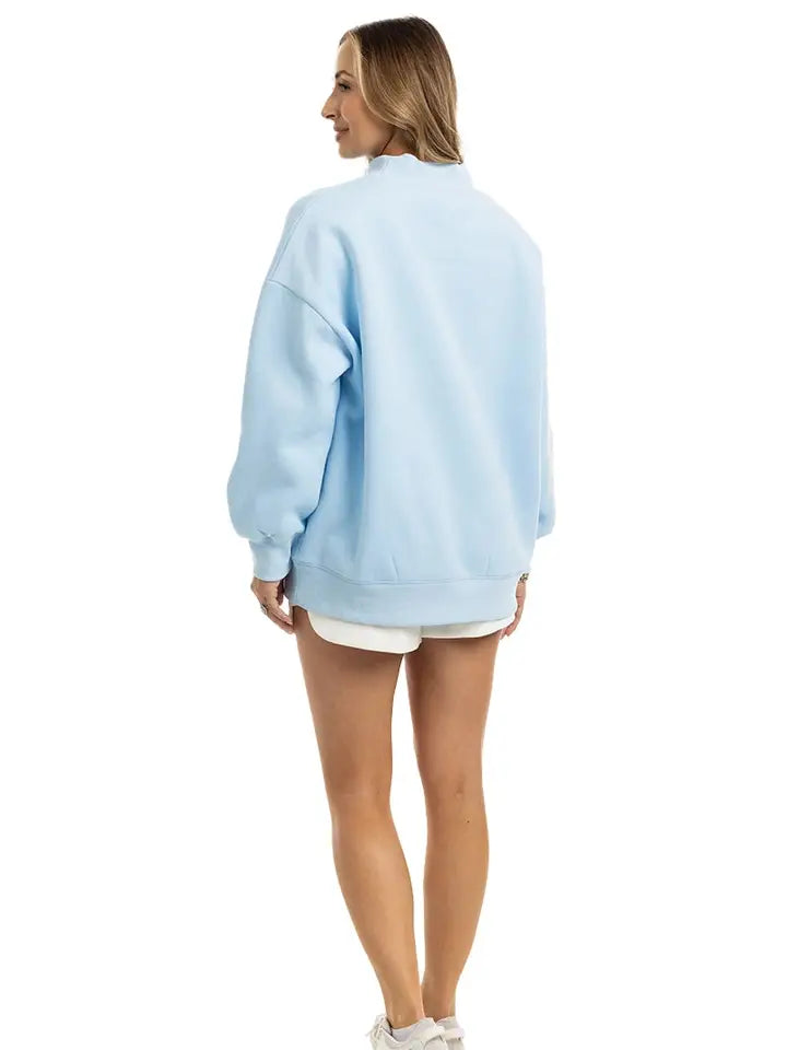 Katydid Jesus Mockneck Sweatshirt Women