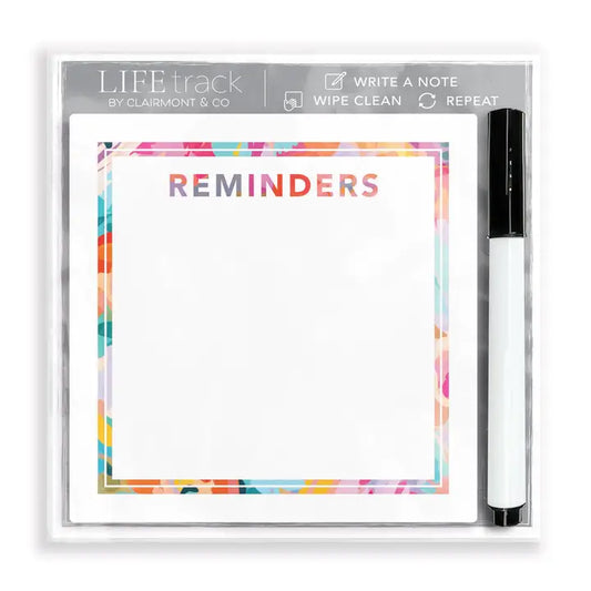 Clairmont & Co. Dry Erase Glass Tile, Desk Notes