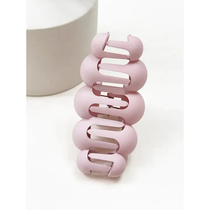 Love and Repeat Powdery Soft Matt Bubble Pearl Hair Claw Clips