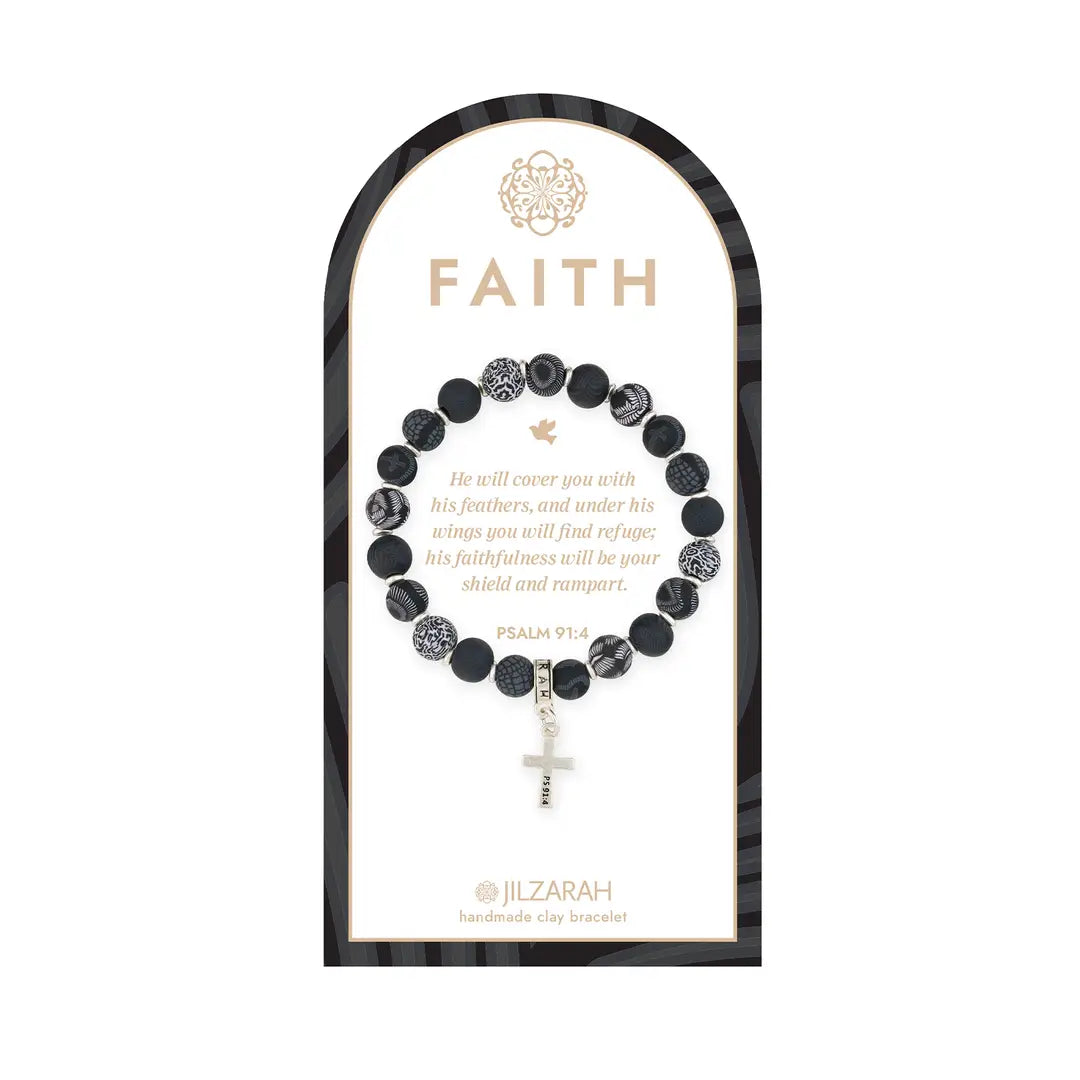 Jilzarah Black Faith Bracelet