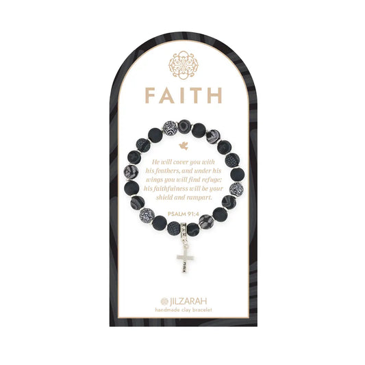 Jilzarah Black Faith Bracelet