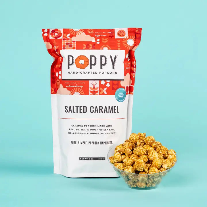 Poppy Salted Caramel Popcorn