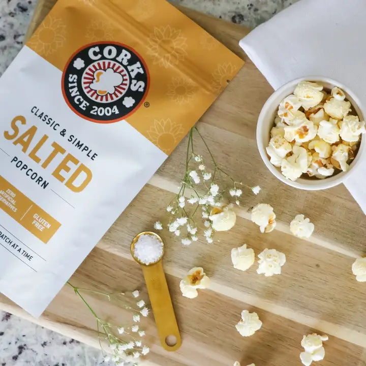 Corks Popcorn Simply Salted Popcorn - 2.8 oz