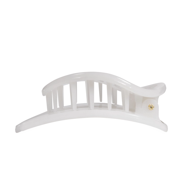 Teleties Coconut White | Large | Flat Circle Hair Clip