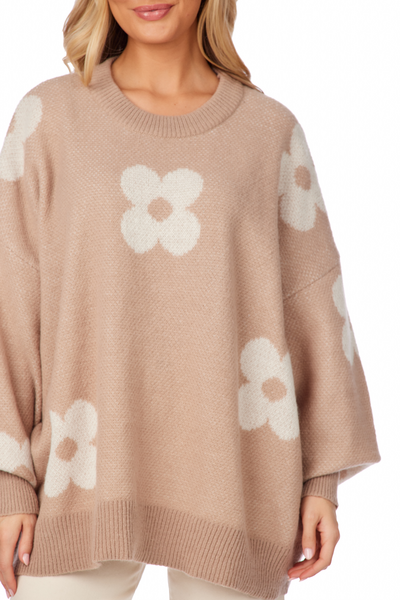 MUD PIE JADIE SWEATER-TAN