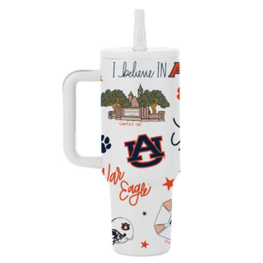 MARY SQUARE To Go Tumbler 30oz Auburn Tigers