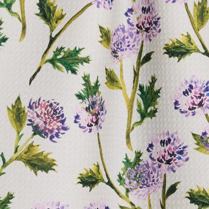Geometry Blooming Thistle Bar Towel