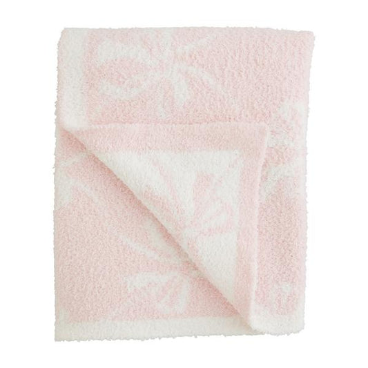 MUD PIE BOW CHENILLE BLANKET