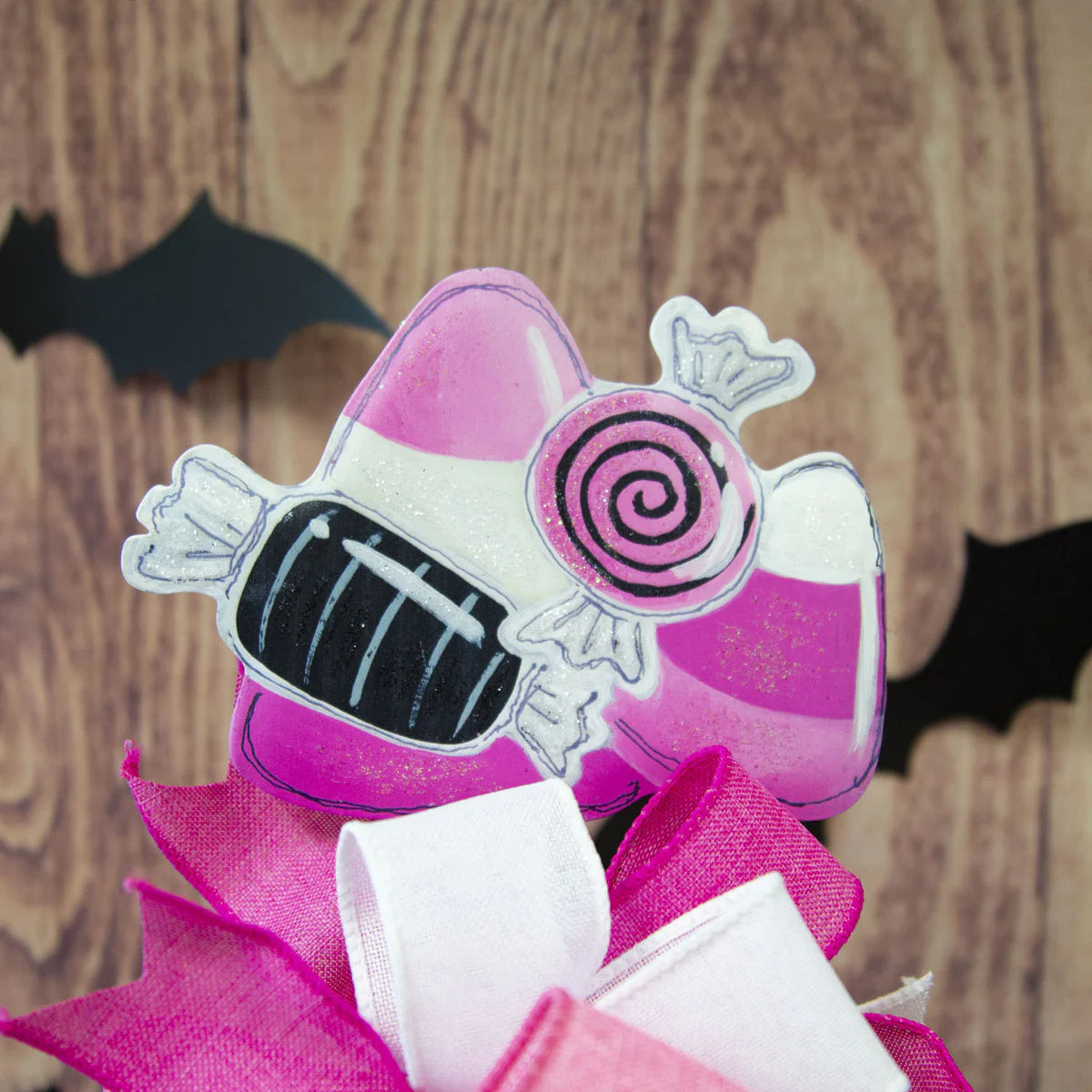 The Round Top Collection Pink Candy Corn Finial