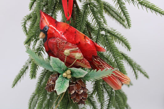 Trade Cie Metal Cardinal Ornament