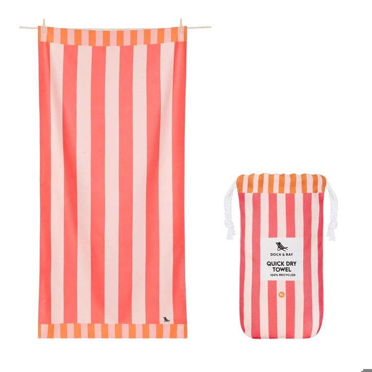 Raspberry Road - Quick Dry Towel | Dock & Bay-XL