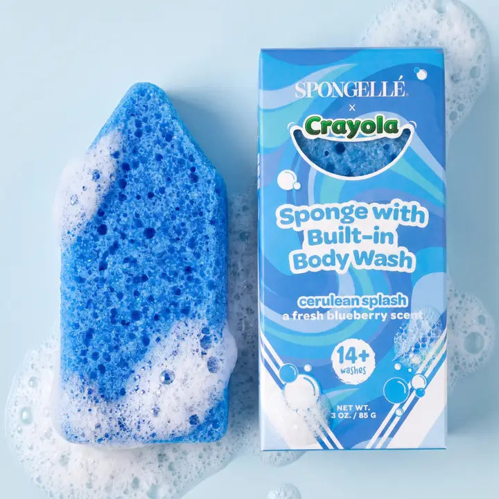 Spongelle Cerulean Splash Body Buffer | Crayola X Spongellé | Crayon