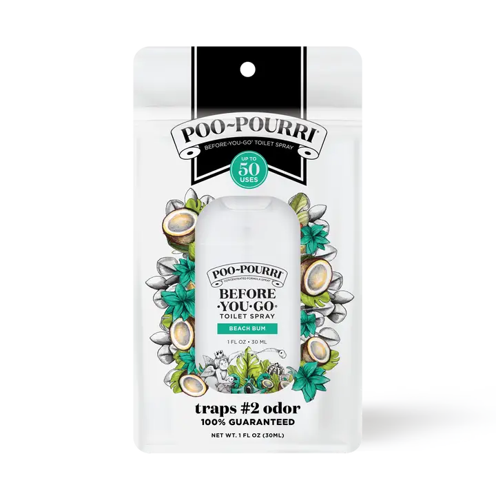 Poo~Pourri 1oz Pocket Sprayer w/ Pouch - Beach Bum