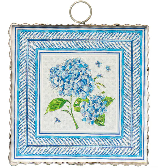 The Round Top Collection Mini Art Blue Hydrangea