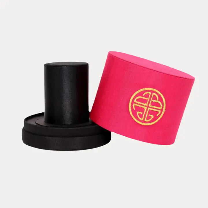 BuDhaGirl Silk Canister Box with Insert-Pink