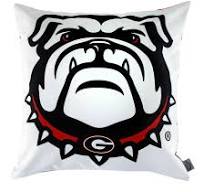 Campus Hammocks University of Georgia Bulldogs Throw Pillow