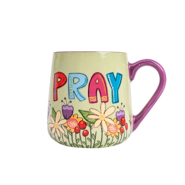 Uplifted & Inspired Stoneware Mug: Pray