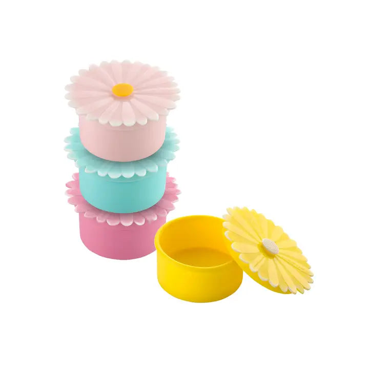 Charles Viancin Daisy Containers Small (Set/4 Assorted)