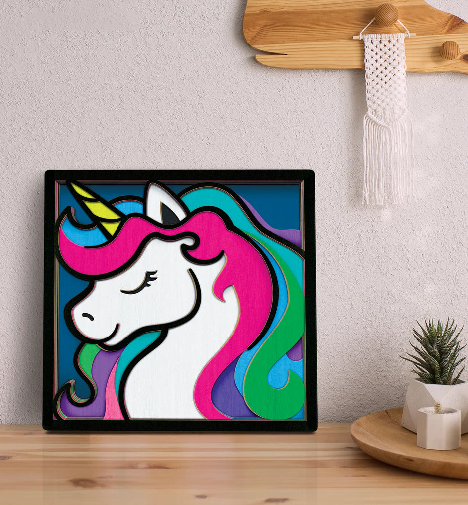 SPLAT PLANET WOODEN UNICORN ART CRAFT KIT