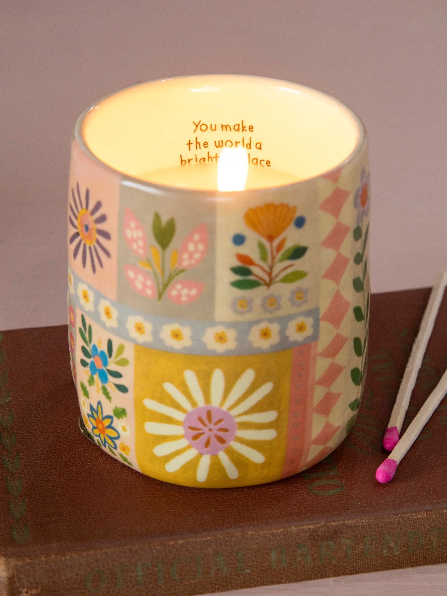 Natural Life Secret Message Mug Candle-Brighter Place