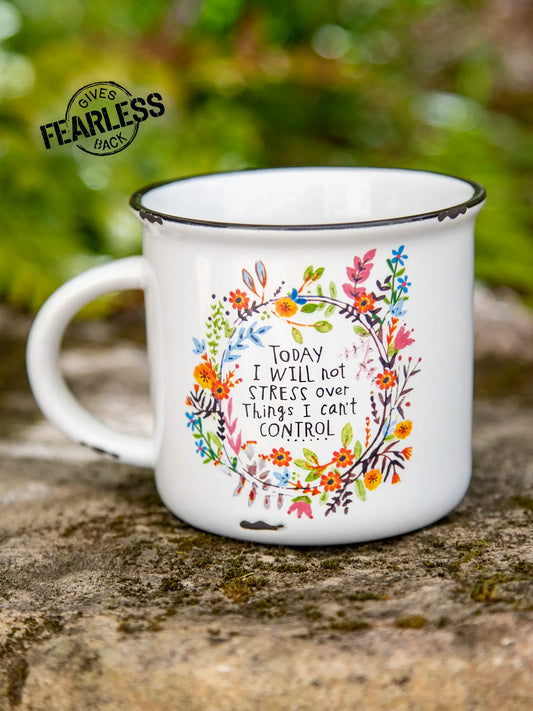 Natural Life Camp Coffee Mug-Today I Will Not Stress