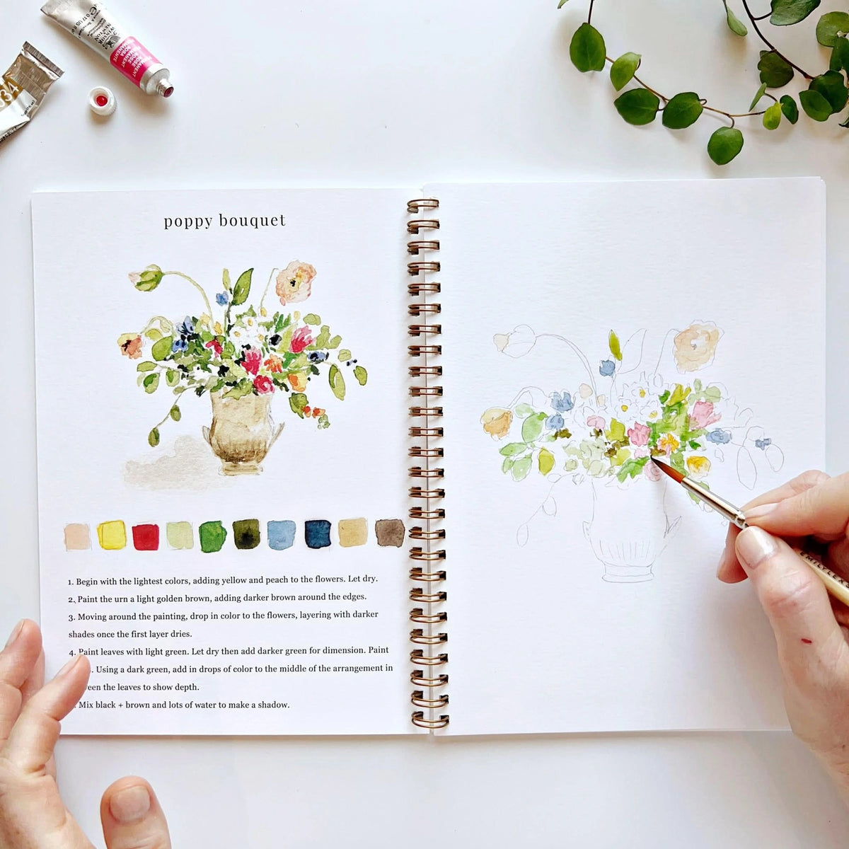 Emily Lex Studio Bouquets Watercolor Workbook