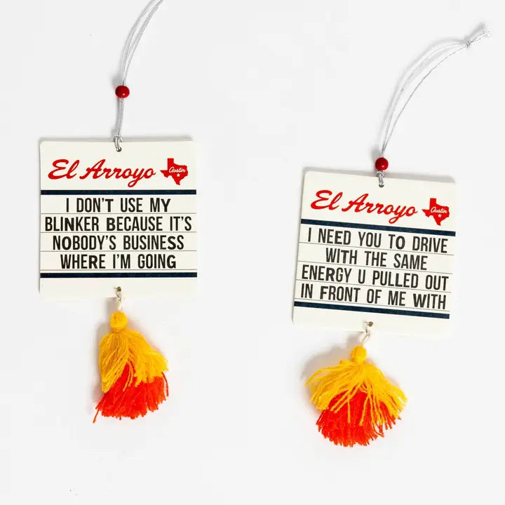 El Arroyo Marquee Car Freshener (2 Pack) - Same Energy