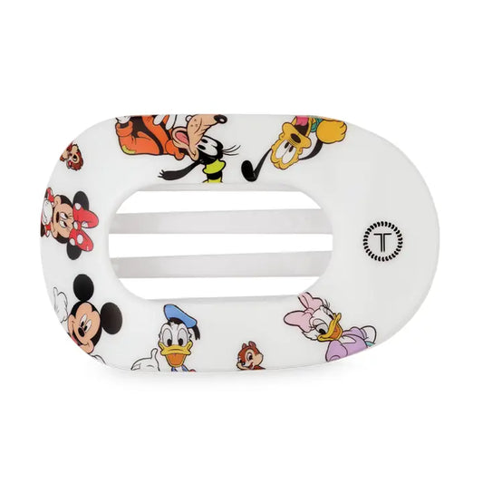 Teleties Flat Round Hair Clip | Tiny | Mickey and Friends