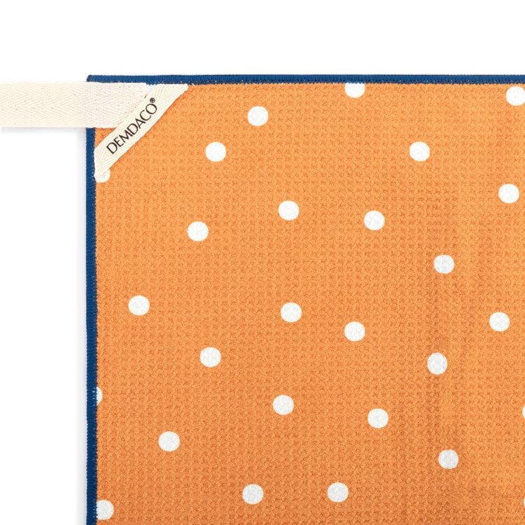 DEMDACO Blue Orange Poppy Absorbent Half Apron - 27x20in